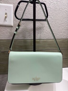 kate spade Mint Green Shoulder Bag with Gold Hardware